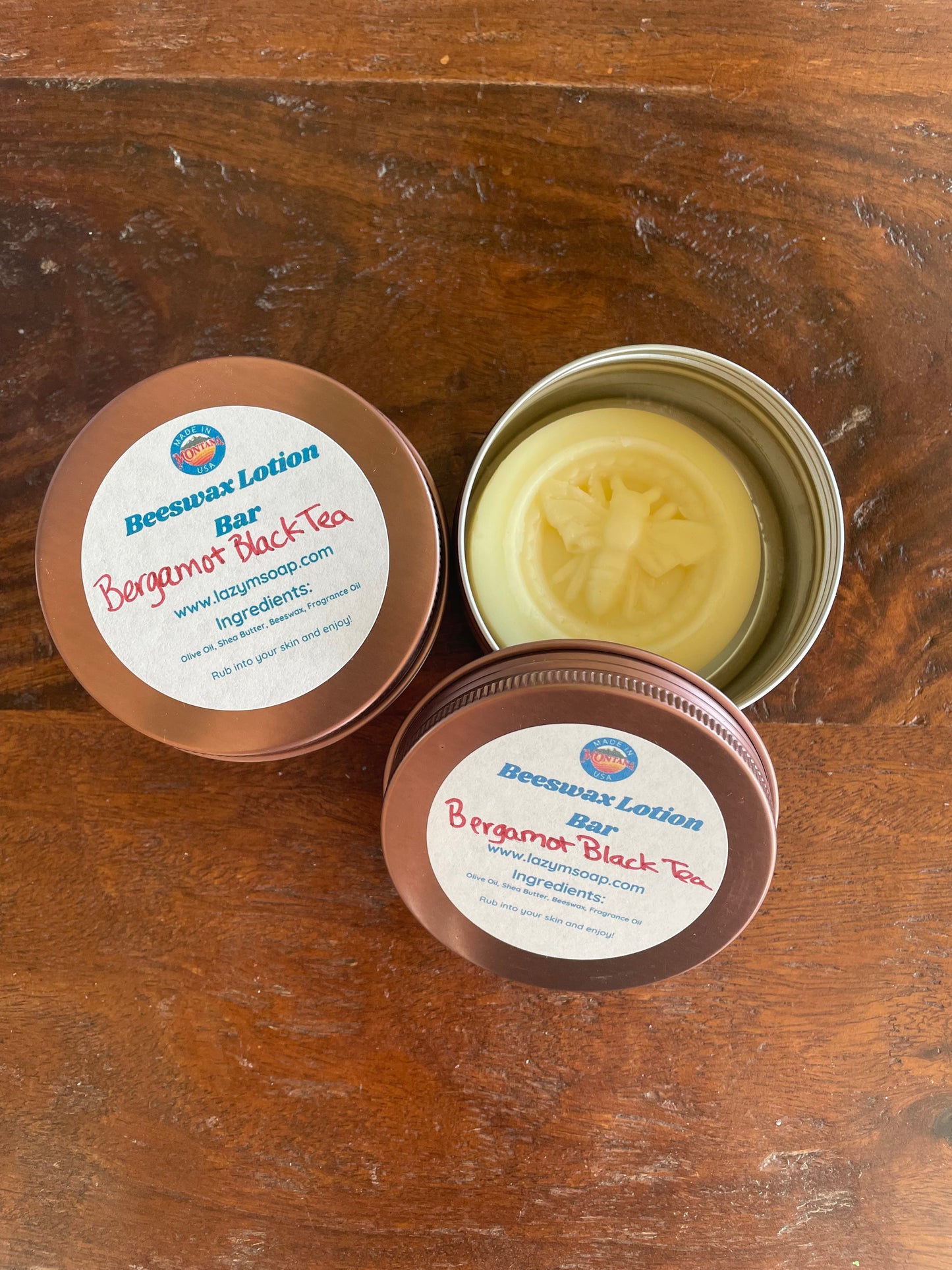Bergamot Tea Solid lotion bar