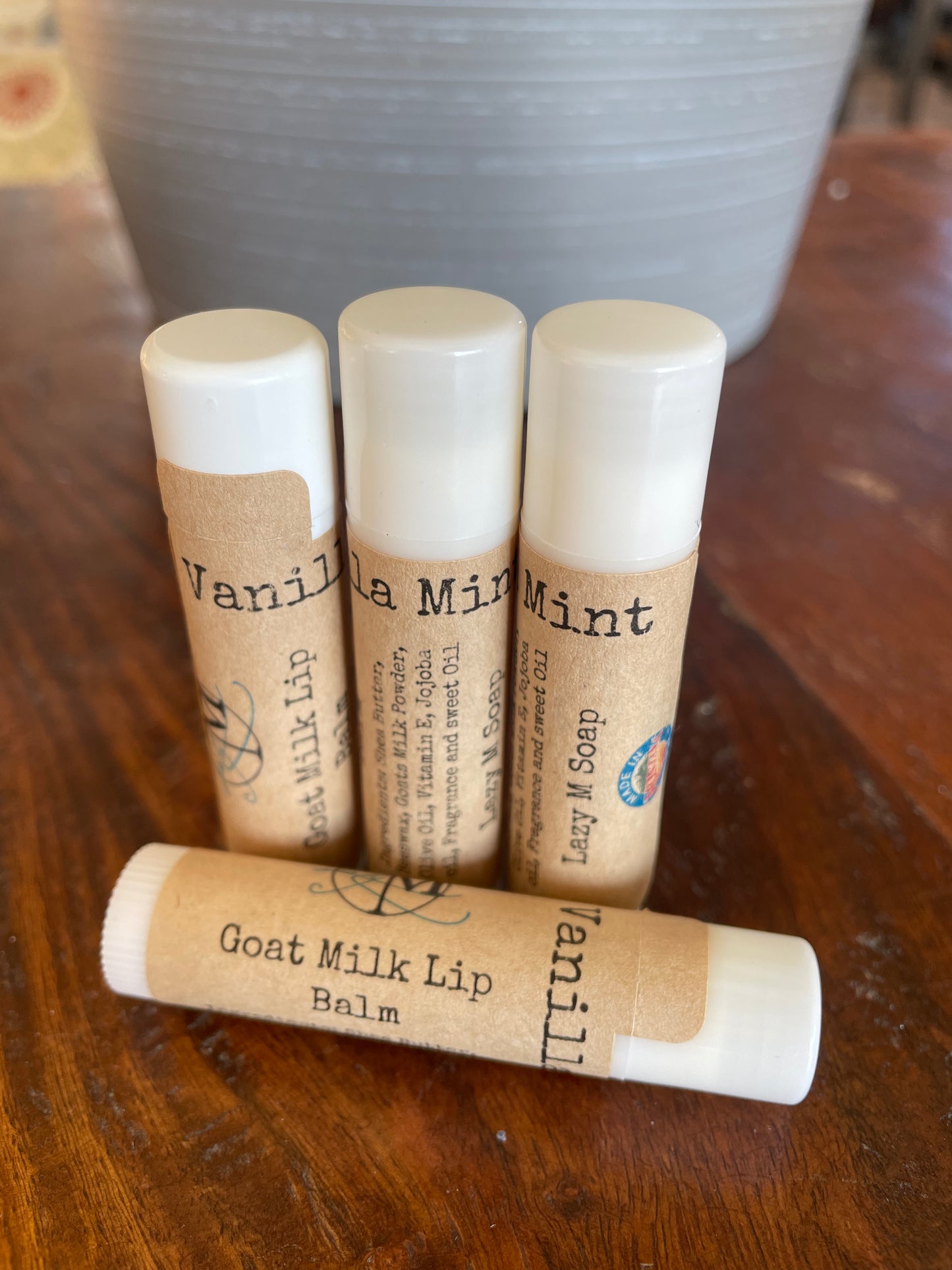 Goat Milk Lip Balm - Vanilla Mint